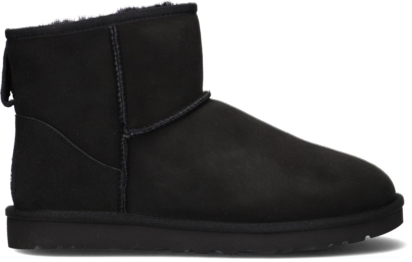 UGG Vachtlaarzen Heren M Classic Mini, Maat: 40, Materiaal: Suède, Kleur: Zwart