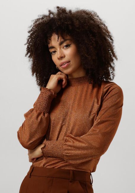 Bruine SUMMUM Top SMOCKED TOP FINE LUREX JERSEY - large