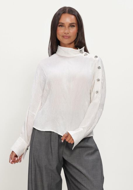 Witte CO'COUTURE Blouses CAMELLOCC ASYM BUTTON BLOUSE - large