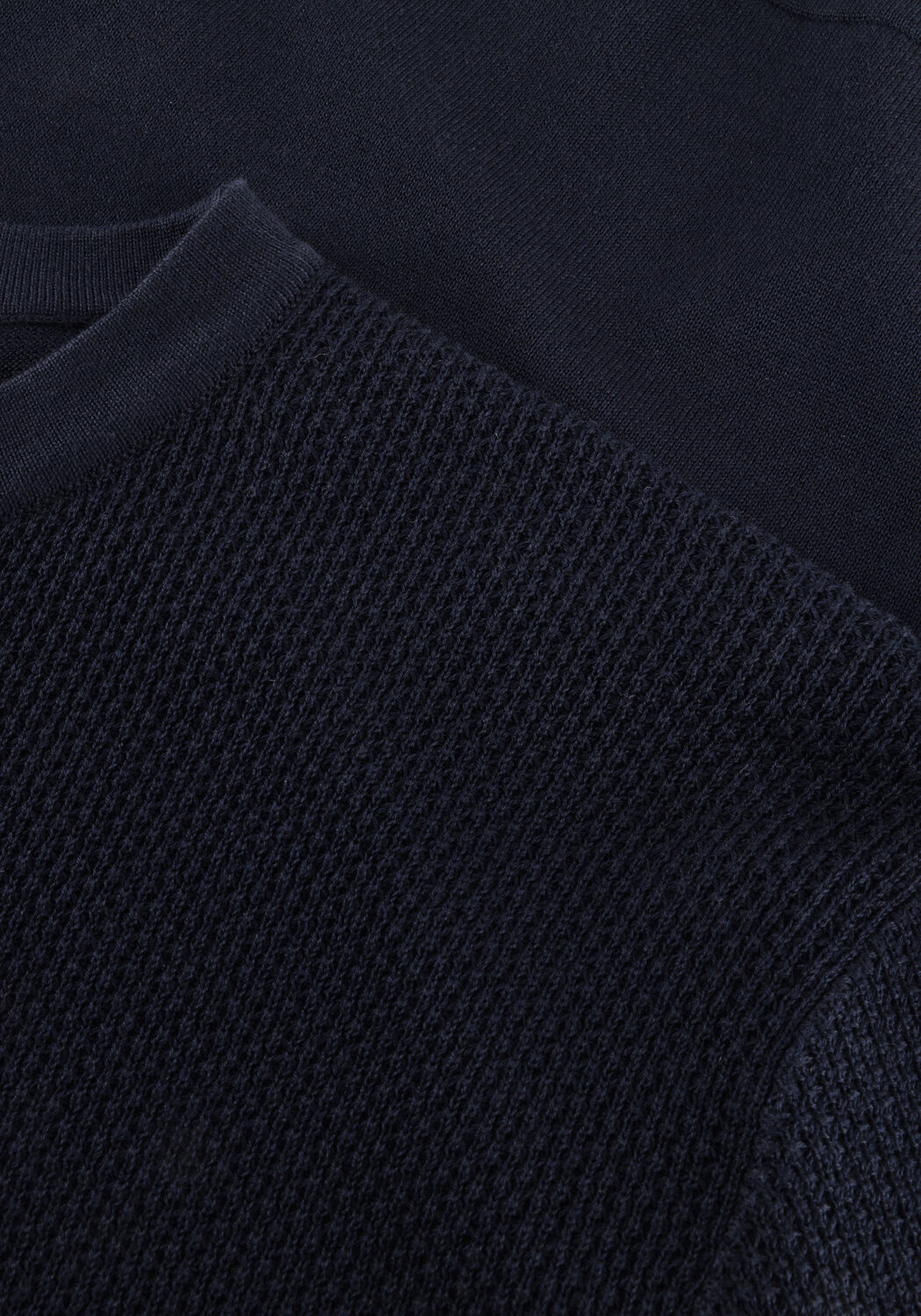 Donkerblauwe GENTILUOMO Polo ROUND NECK SS - large