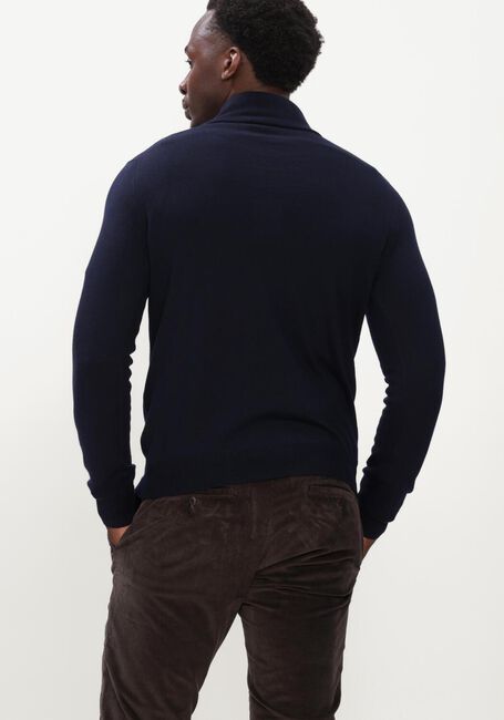 Donkerblauwe GRAN SASSO Trui MOCK ZIP - large
