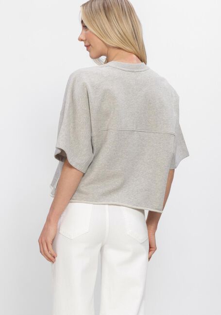 Lichtgrijze CLOSED Tops & T-shirts DEEP YOKE T SHIRT - large