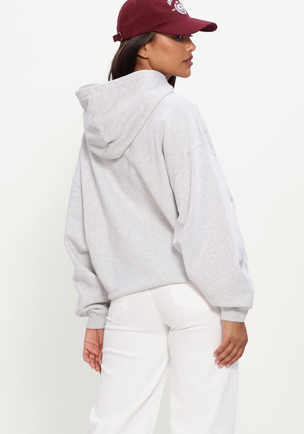 Lichtgrijze ANINE BING Sweater HARVEY SWEATSHIRT PARIS STENCIL - large