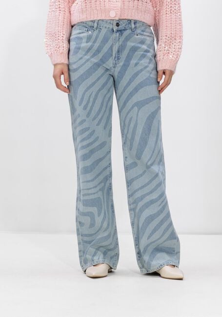 Blauwe DANTE6 Wide jeans WIDE LEG PRINTED JEANS - large