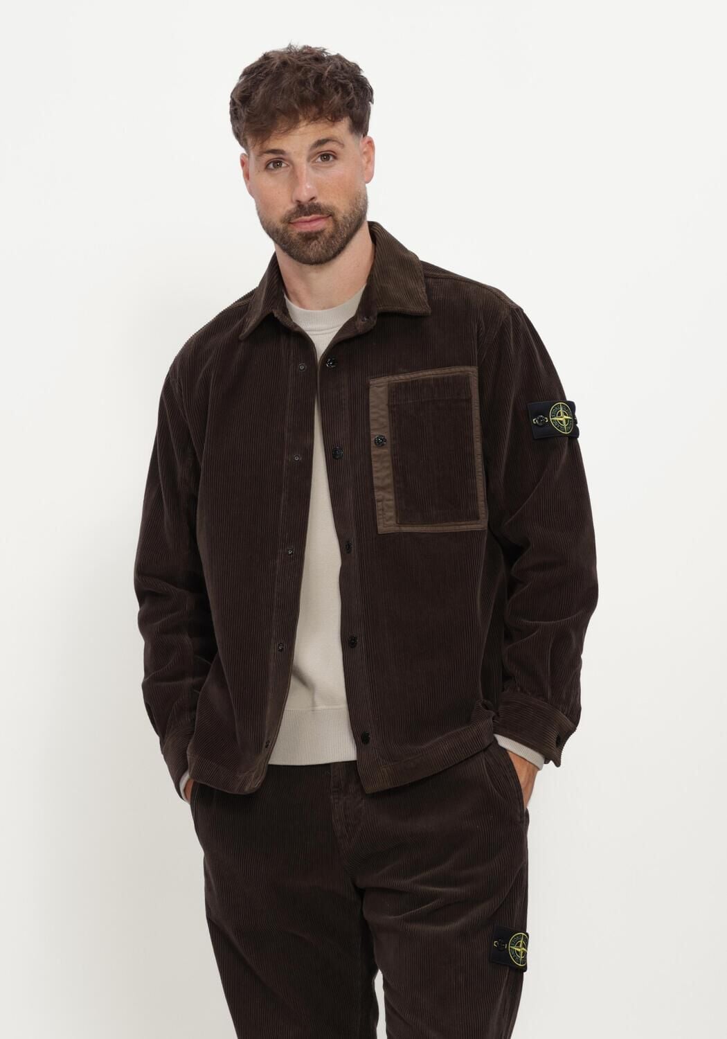 Grijze STONE ISLAND Overshirts SHIRTS S0212 - large