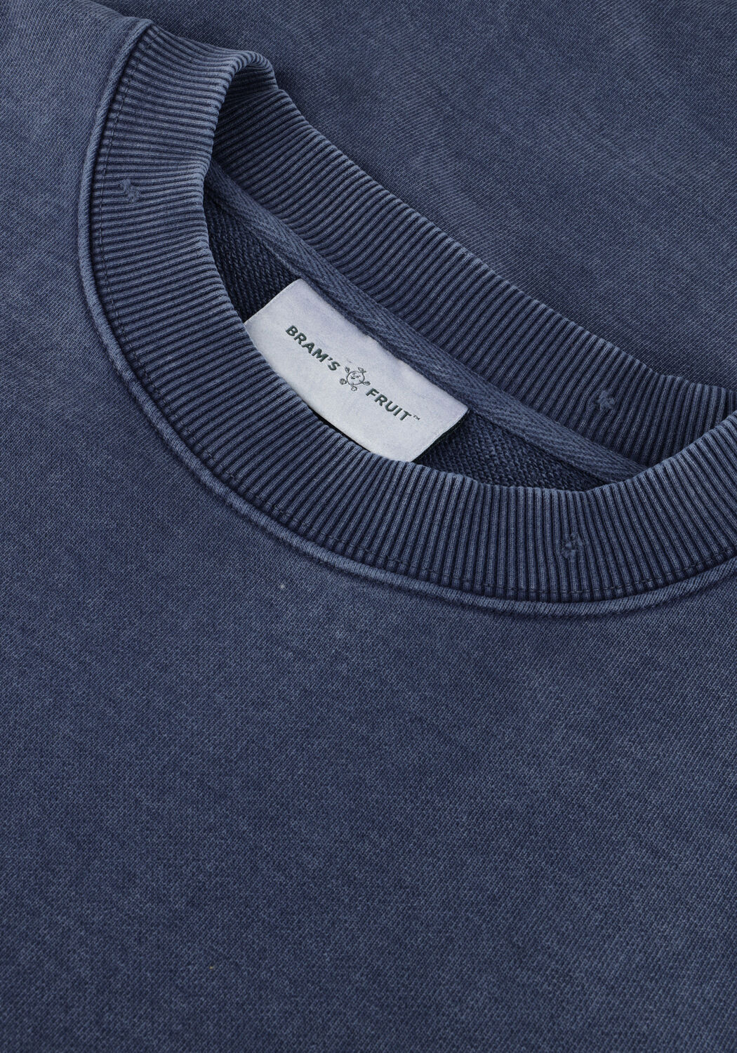 Blauwe BRAM'S FRUIT Sweater DISTRESSED F*CK OFF CREWNECK - large