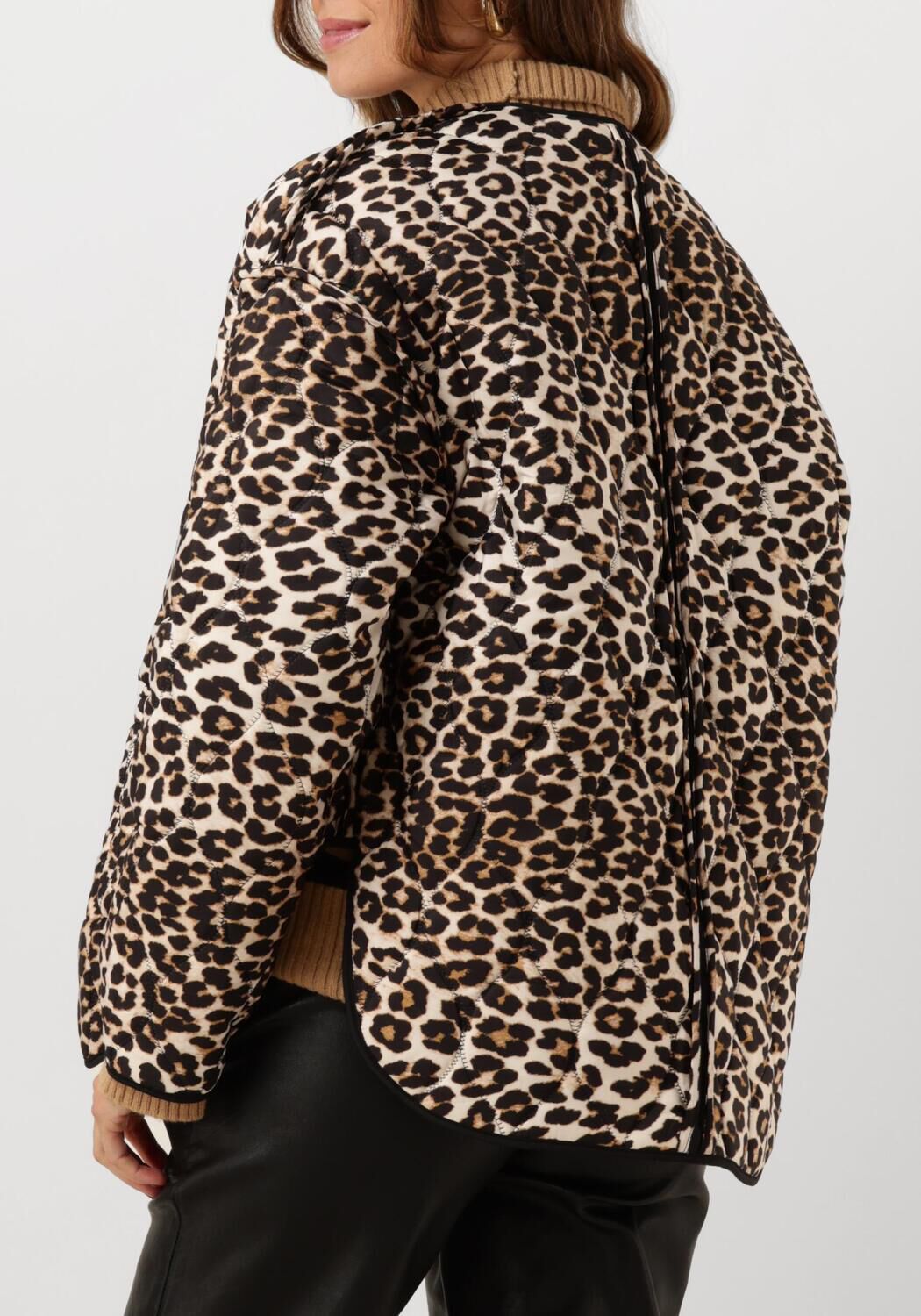 Zwarte SUNCOO Faux fur jas EVAN - large