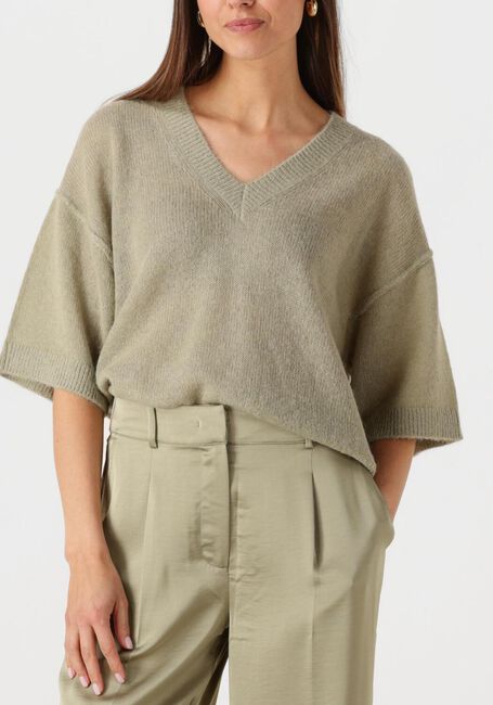 Groene DANTE6 Trui TALYA V-NECK SWEATER - large