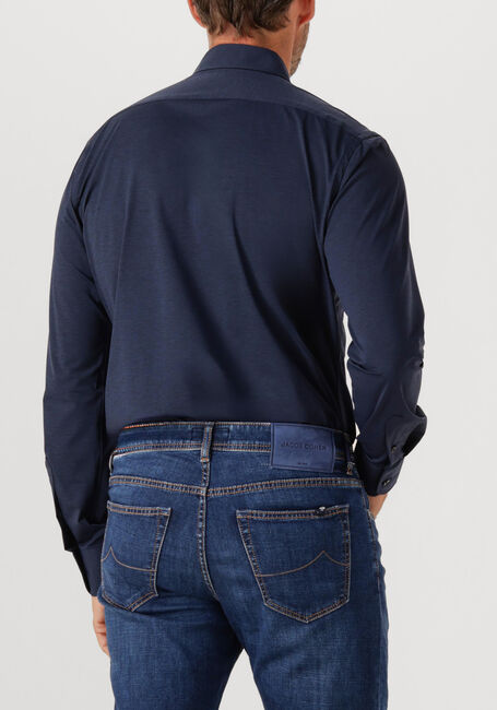Donkerblauwe XACUS Klassiek overhemd ACTIVE SHIRT 520ML - large