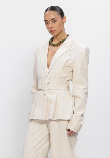 Beige ROTATE Blazer LINEN SUITING BLAZER - large