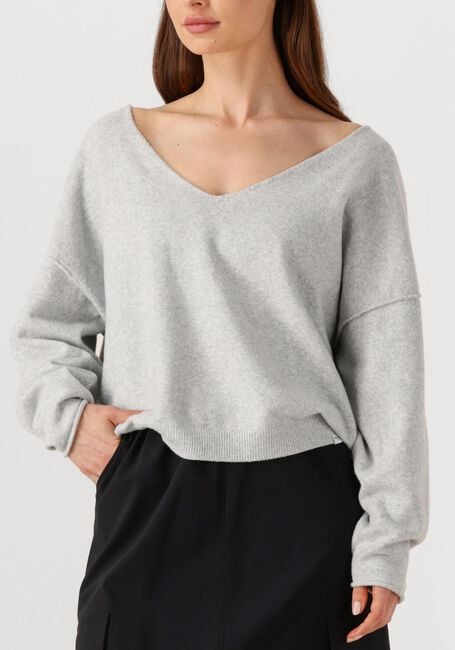 Lichtgrijze PENN & INK Trui JUMPER W25B344 - large