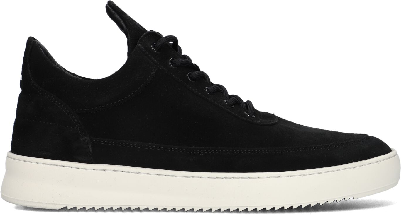 Filling Pieces Lage Sneakers Heren Low Top Org Sue, Maat: 44, Materiaal: Suède, Kleur: Zwart
