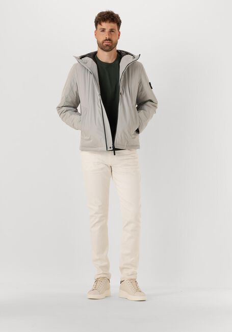 Lichtgrijze STONE ISLAND Gewatteerde jas JACKET - large
