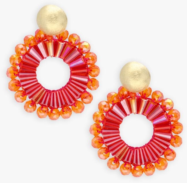 Oranje LOTT. GIOIELLI Sieraad SI OPEN CIRCLE DOUBLE BEADS S Oranje LOTT. GIOIELLI Sieraad SI OPEN CIRCLE DOUBLE BEADS S - large