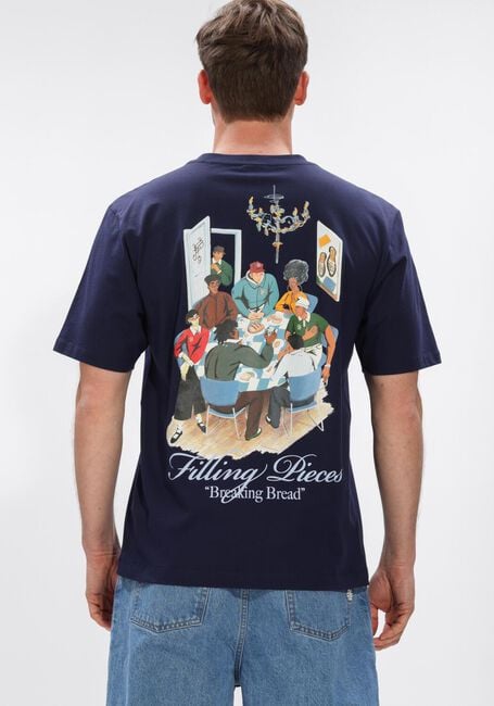 Donkerblauwe FILLING PIECES T-shirt T-SHIRT SUPPER - large