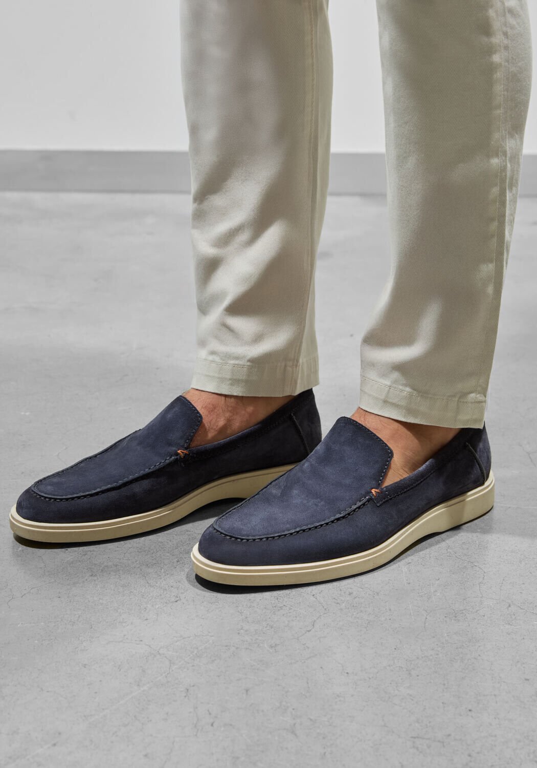 Blauwe SANTONI Instappers DETROIT 17824 SUE - large