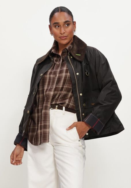 Groene BARBOUR Jack ICONS MODERN SPEY WAX JACKET - large