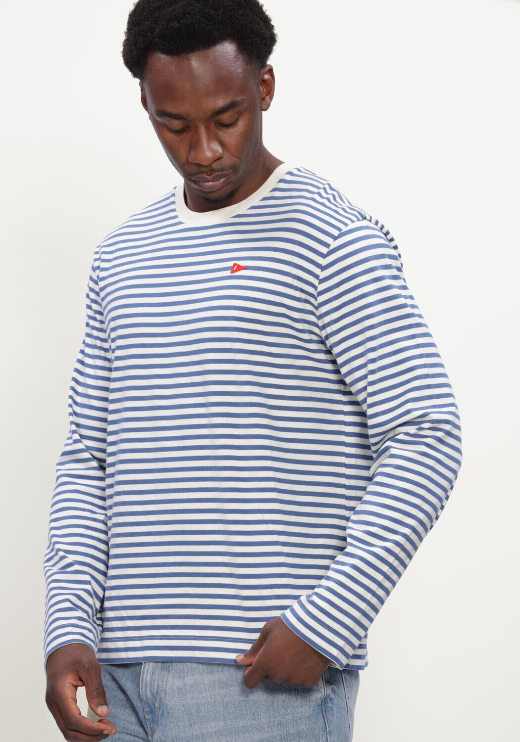 Blauwe FOR&Eacute;T T-shirt FLAG LONGSLEEVE - large