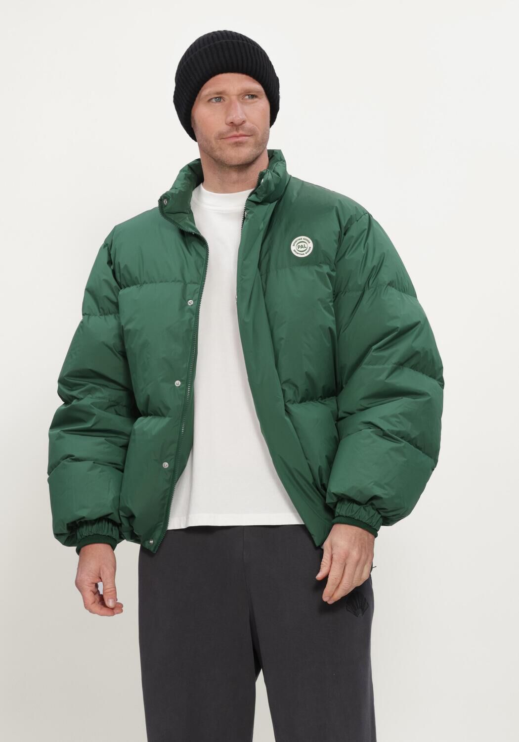 Groene PAL Sporting Goods Gewatteerde jas THE BRANDO PUFFER - large
