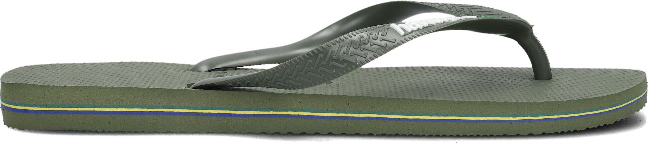 Havaianas Teenslippers Heren Brasil Logo, Maat: 41/42, Materiaal: Rubber, Kleur: Groen