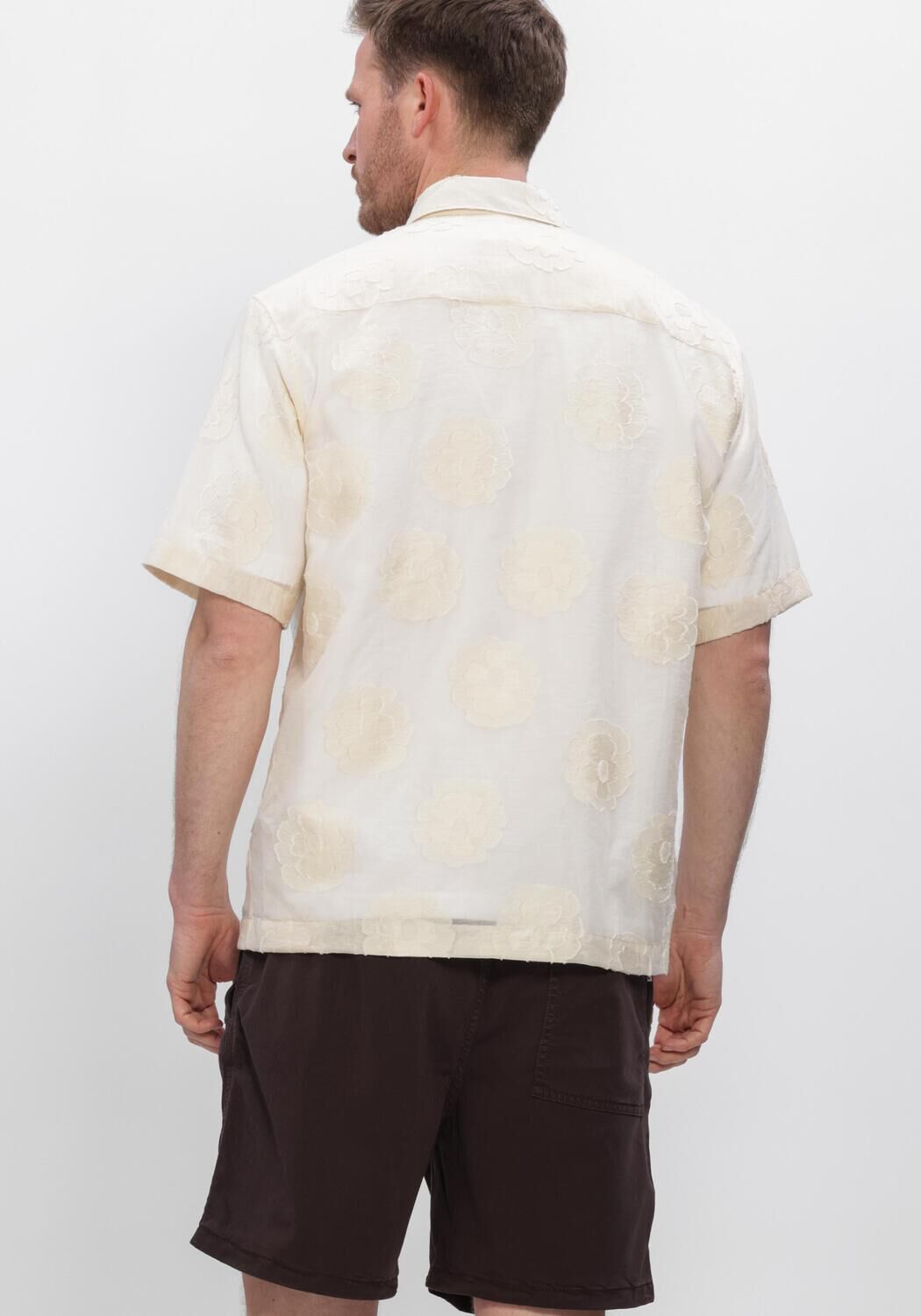 Ecru NN.07 Casual overhemd FREDDY SS NO PKT 50045 - large