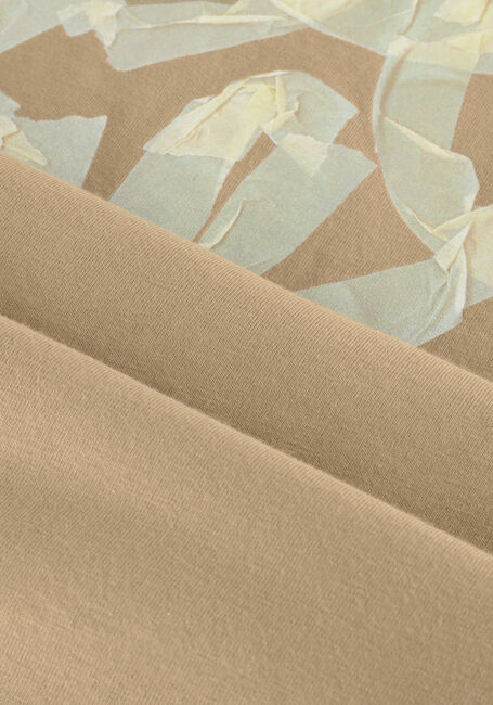 Beige OLAF HUSSEIN T-shirt TAPED MONOGRAM SS TEE - large