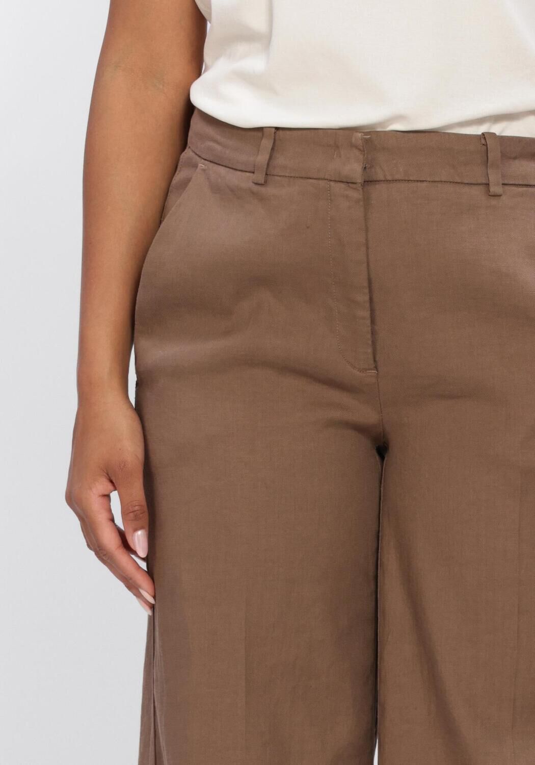 Taupe CAMBIO Wijde broek MIRA - large