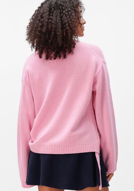 Roze GANNI Truien/vesten FUTURE WOOL KNIT CREWNECK - large