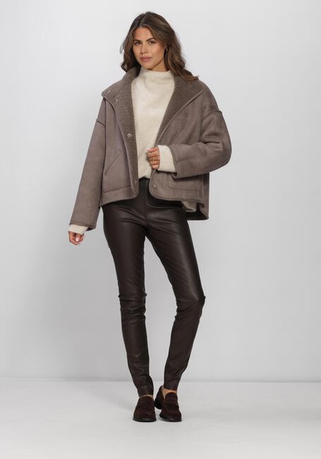 Bruine KNIT-TED Jassen JILL JACKET - large