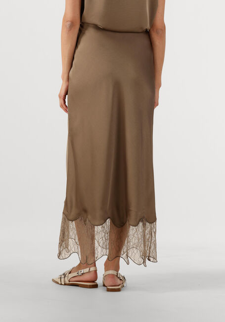 Bruine DANTE6 Midirok AMOUR SATIN LACE DETAIL SKIRT - large