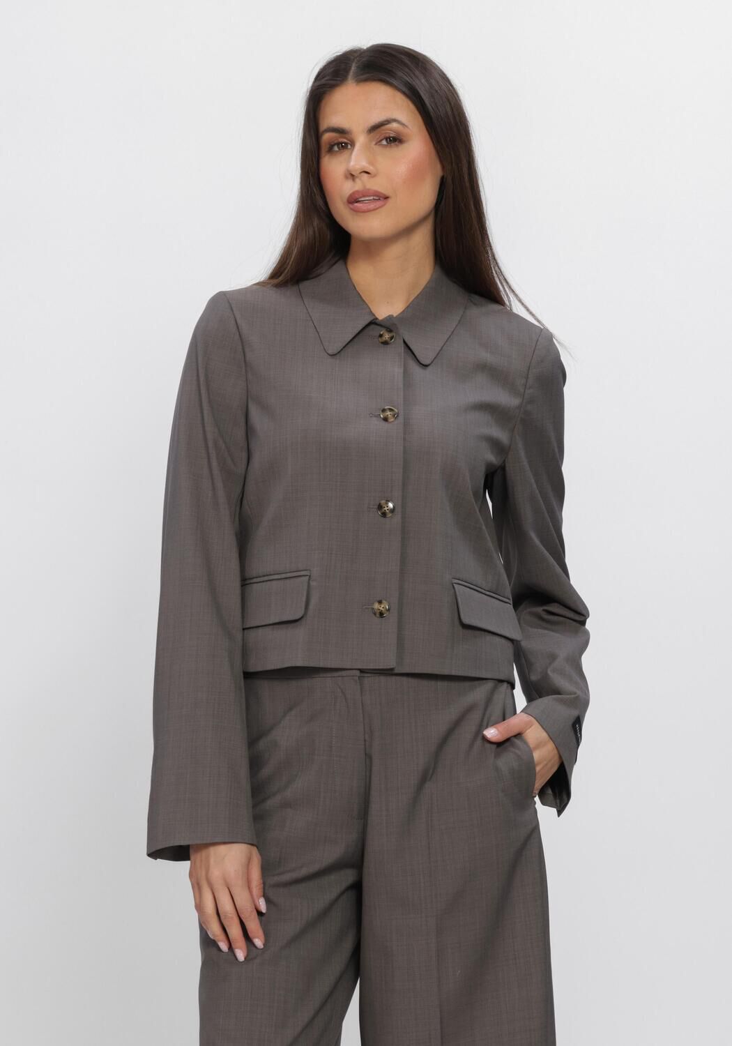 Grijze HERSKIND Blazer BARON FITTED JACKET - large