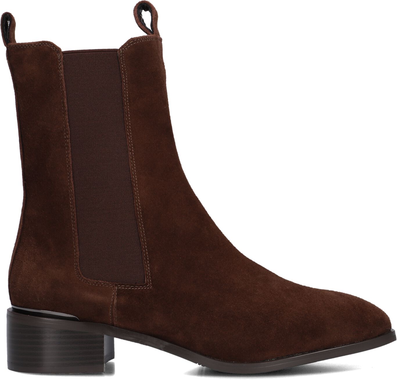 Stefano Lauran Chelsea Boots Dames Botin Plano, Maat: 43, Materiaal: Suède, Kleur: Bruin
