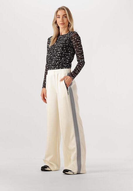Witte HAUTE L'AMITI&Eacute; Wijde broek BAGGY TRACK TALL PANTS - large