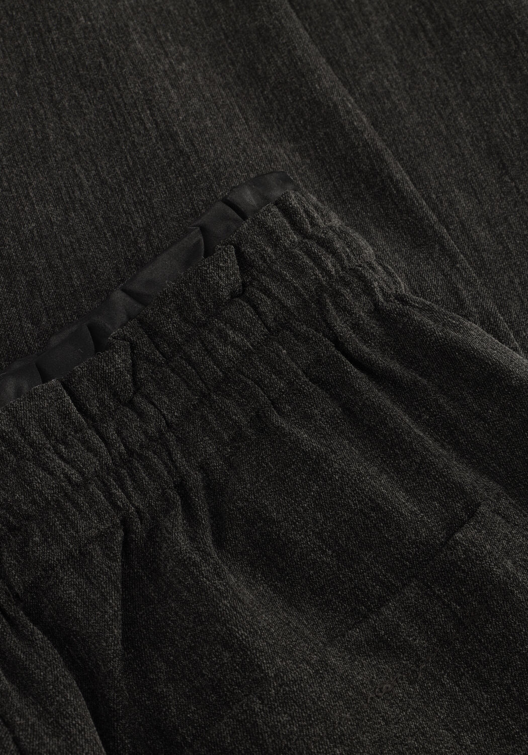 Donkergrijze CO'COUTURE Wijde broek SUSIE PULL ON LONG PANT - large