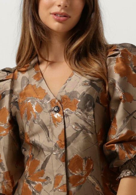 Gouden BRUUNS BAZAAR Mini jurk WHIRLING AMARU DRESS - large