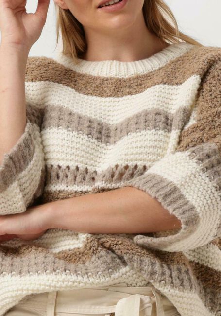 Multi SUMMUM Trui BOXY SWEATER MULTI YARN MIX KNIT - large