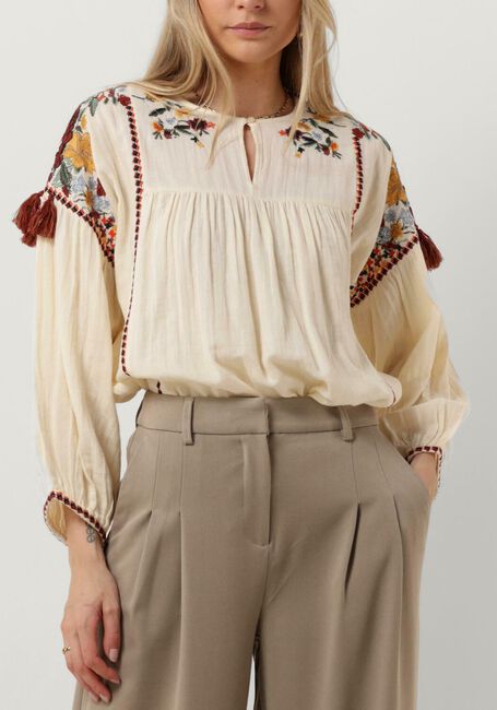 Gebroken wit SUMMUM Blouses TOP MULTI EMBROIDERY TOP MULTI EMBROIDERY - large