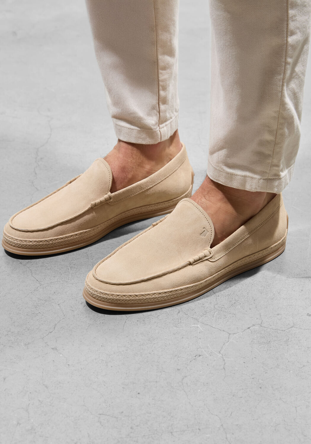 Beige TOD'S Instappers PANTOFOLA GOMMA RAFIA TV - medium