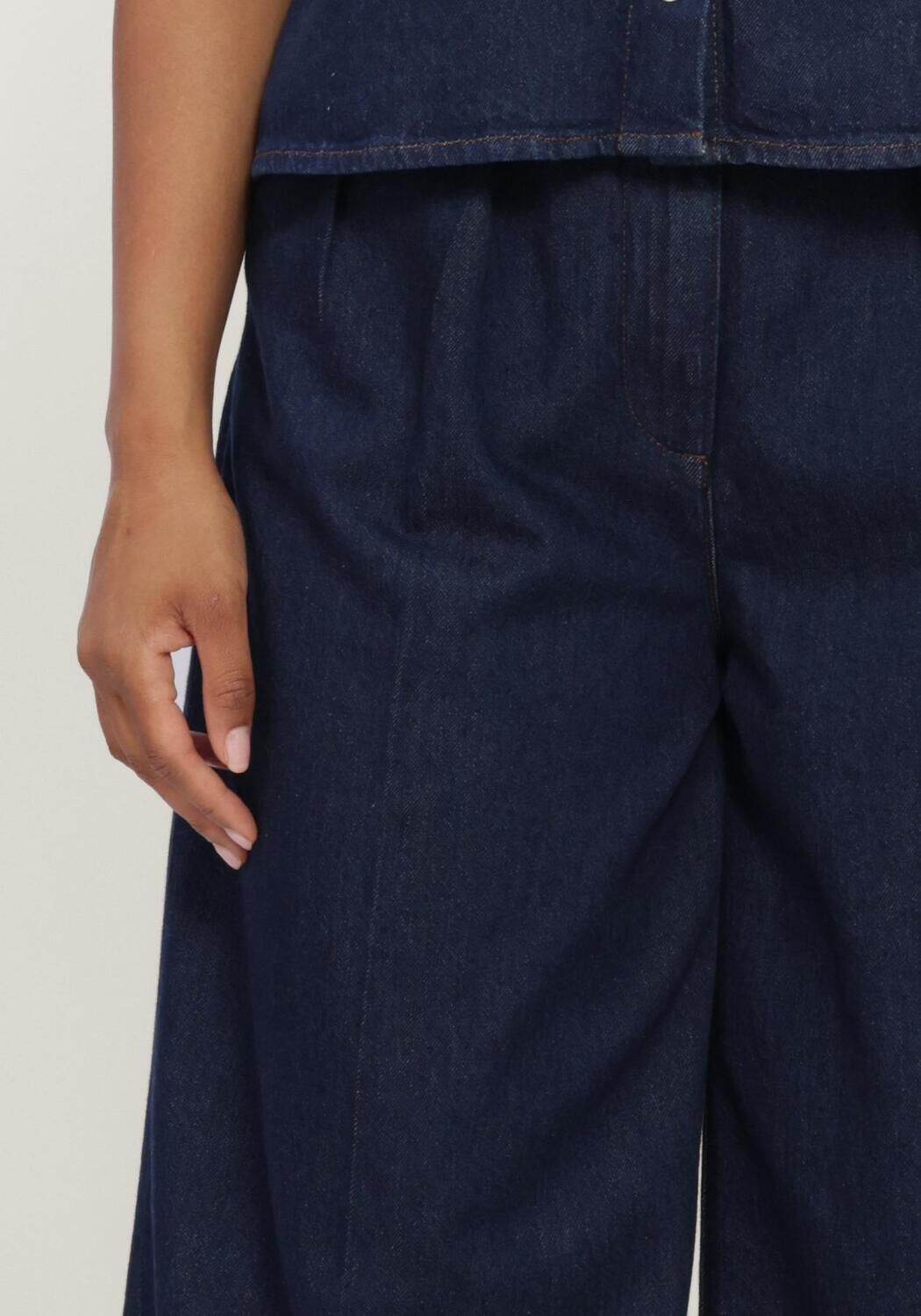 Donkerblauwe ANINE BING Wijde broek LOU TROUSER - large