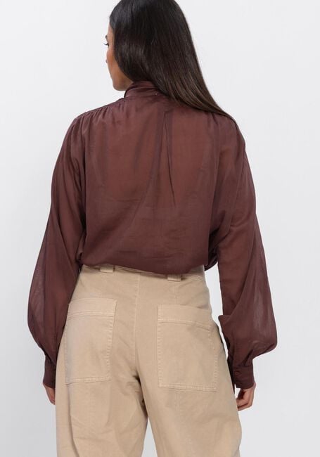 Bruine FORTE FORTE Blouses CO/SE VOILE BOW-TIE SHIRT - large