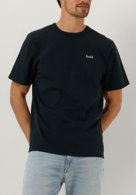 Donkerblauwe FORÉT T-shirt OAK T-SHIRT - large