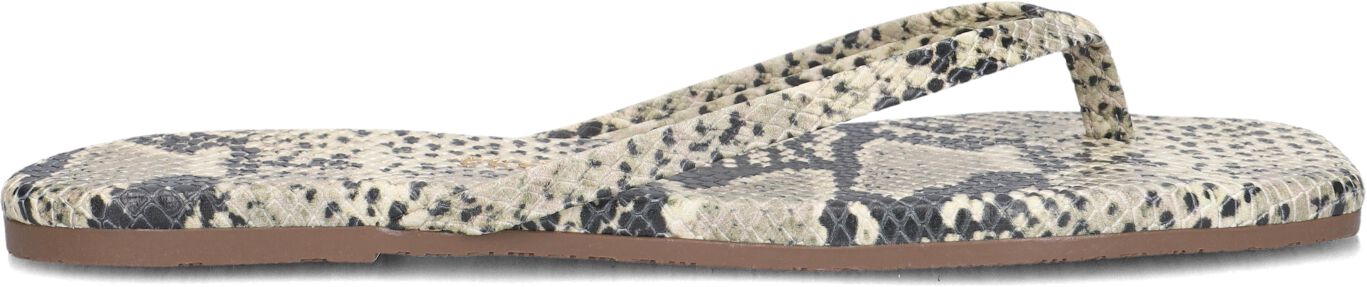 TKEES Teenslippers Dames Square Toe Exotics, Maat: 37, Materiaal: Leatherlook afbeelding