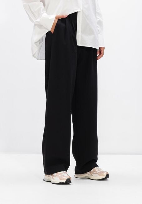 Zwarte ALIX THE LABEL Wijde broek LADIES WOVEN BAGGY PANTALON - large