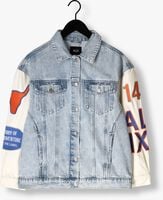Blauwe ALIX THE LABEL Spijkerjas LADIES WOVEN MIXED SLEEVES DENIM JACKET Blauwe ALIX THE LABEL Spijkerjas LADIES WOVEN MIXED SLEEVES DENIM JACKET - medium