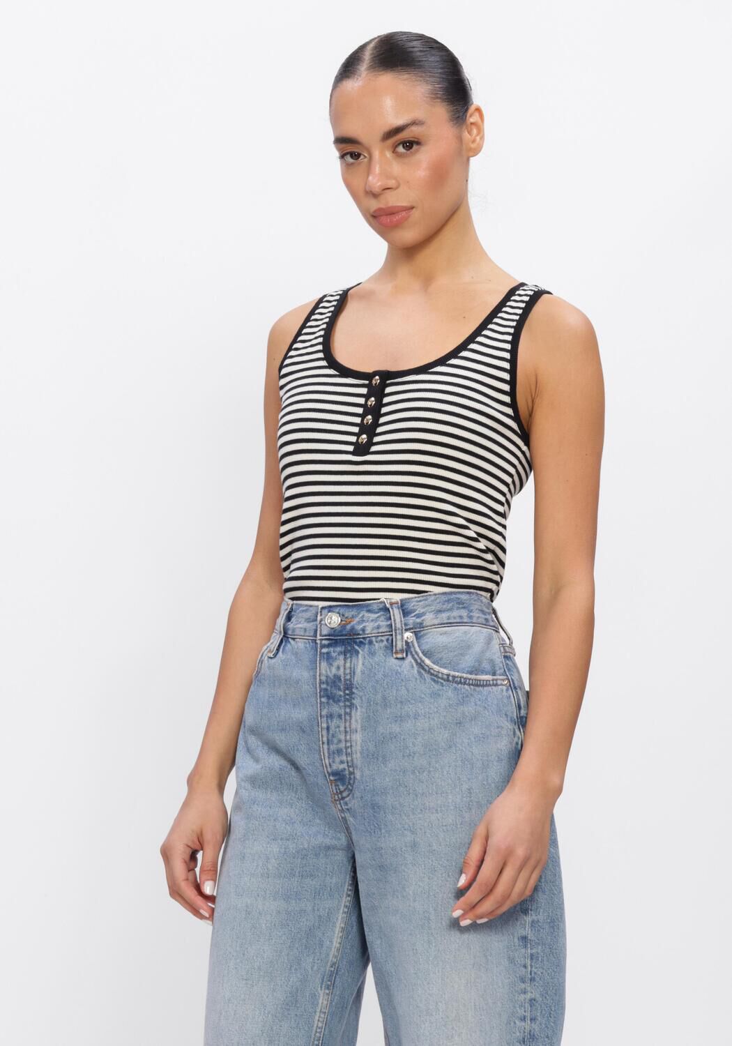 Gebroken wit ANINE BING Top ALLESIA TANK TOP - large