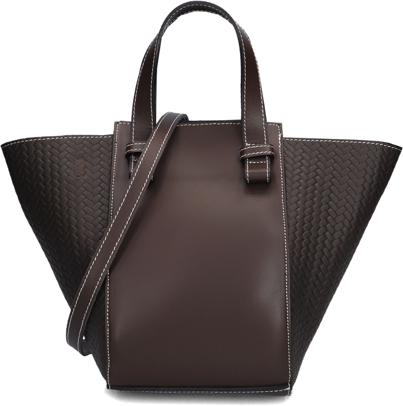 Viamailbag Viamailbag Handtas Dames Lily Braid, Materiaal: Leer, Kleur: Bruin