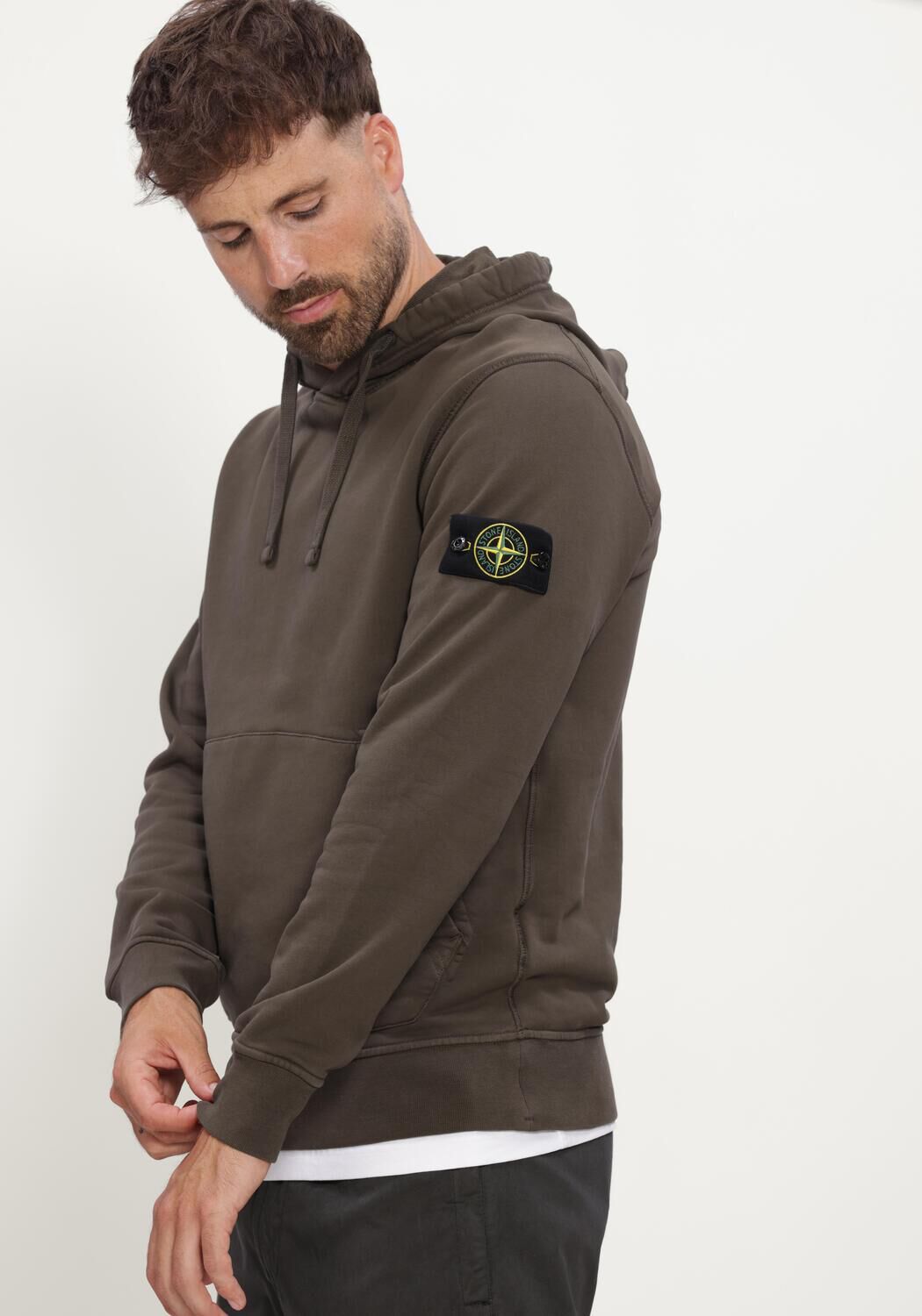 Bruine STONE ISLAND Sweater S0051 HOODIE SWEATER - large