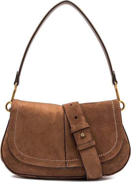 Gianni Chiarini Gianni Chiarini Handtas Dames Helena Round / Bs 12618, Materiaal: Suède, Kleur: Bruin