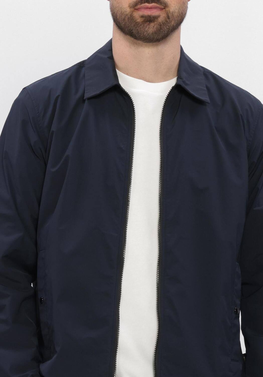 Donkerblauwe WOOLRICH Jack URBAN TIMBER OVERSHIRT - large