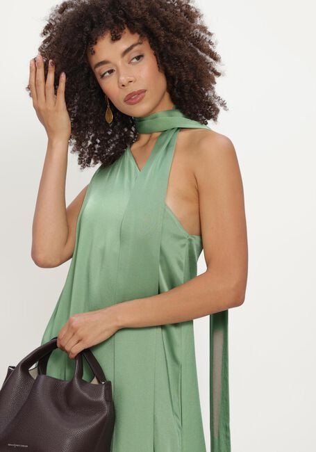 Groene SEA ME HAPPY Jurken LAURI DRESS SATIN CREPE - large